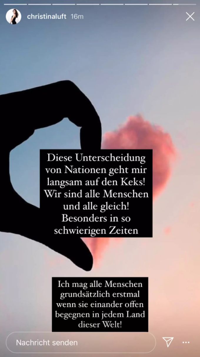 Christina Luft nervt sich ab engstirnigen Menschen. christona