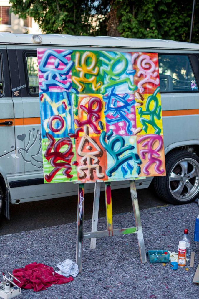 Live-Demonstration: Dieses Kunstwerk wurde in 30 Minuten erschaffen.