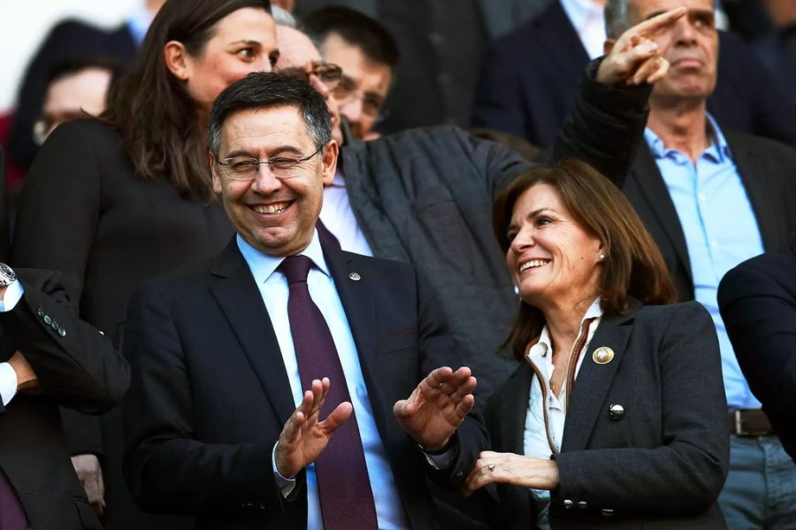 Noch hat Präsdent Bartomeu gut Lachen.