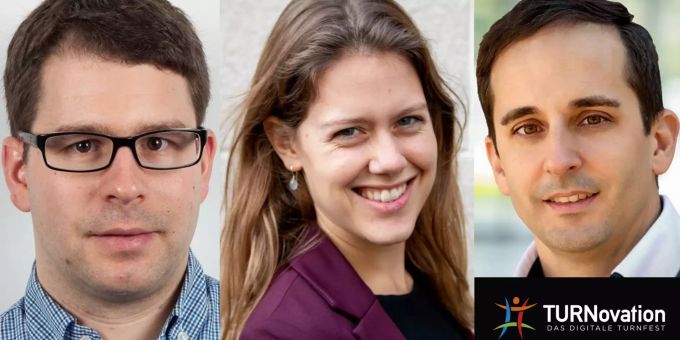 Die Köpfe hinter TURNovation (v.l.): Adrian Zobrist vom STV Hendschiken sowie Kaya Güdel und Dominik Dättwyler vom Aargauer Turnverband. TURNovation