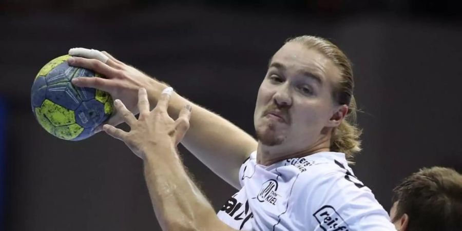 Ist zu den Rehin-Neckar Löwen gewechselt: Lukas Nilsson. Foto: Ronny Hartmann/dpa-Zentralbild/dpa