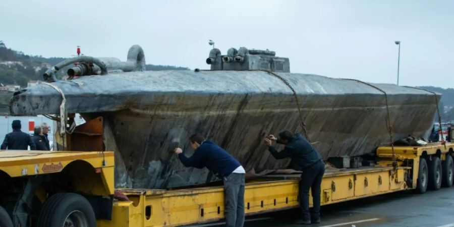 Das U-Boot der Drogenschmuggler wurde am Wochenende beschlagnahmt.