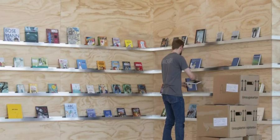 Vorbereitungen für die Frankfurter Buchmesse