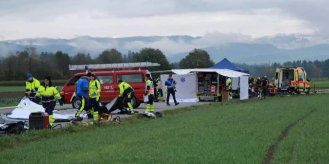 Blaulicht-Übung Flughafen Belp