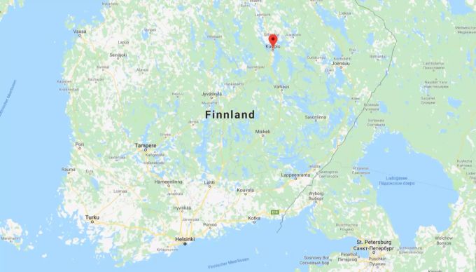 Kuopio liegt 340 Kilometer nördlich von der Hauptstadt Helsinki. Kuopio