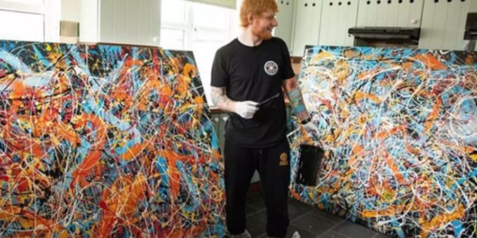Ist das schon Kunst? - Ed Sheeran ist jetzt Maler