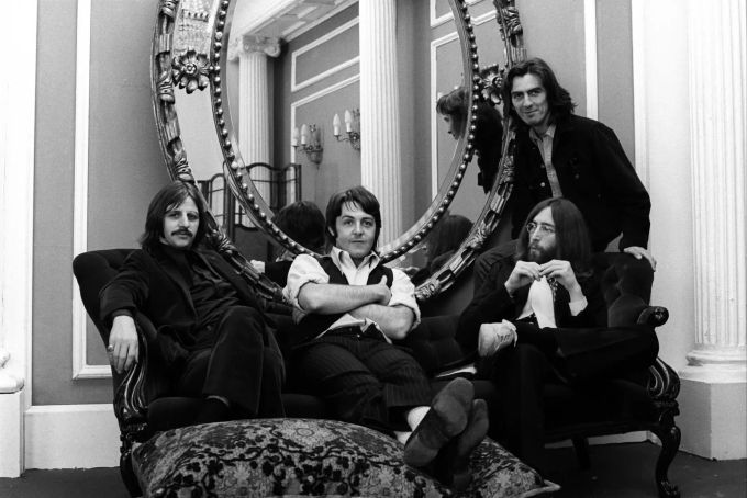 Ringo Starr, George Harrison, John Lennon, Paul McCartney, Mitglieder der Band Beatles. Vor 50 Jahren wurde das Album Abbey Road von den Beatles veröffentlicht. Das Album wurde nach der gleichnamigen Strasse im Londoner Stadtteil St. John·s Wood benannt. 50 Jahre Abbey Road
