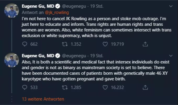 Die Trans-Gemeinschaft stellt sich gegen Maya Forstater. J.K. Rowling Trans