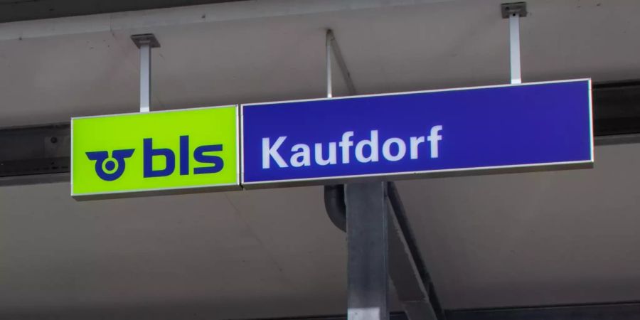 Der Bahnhof in Kaufdorf.