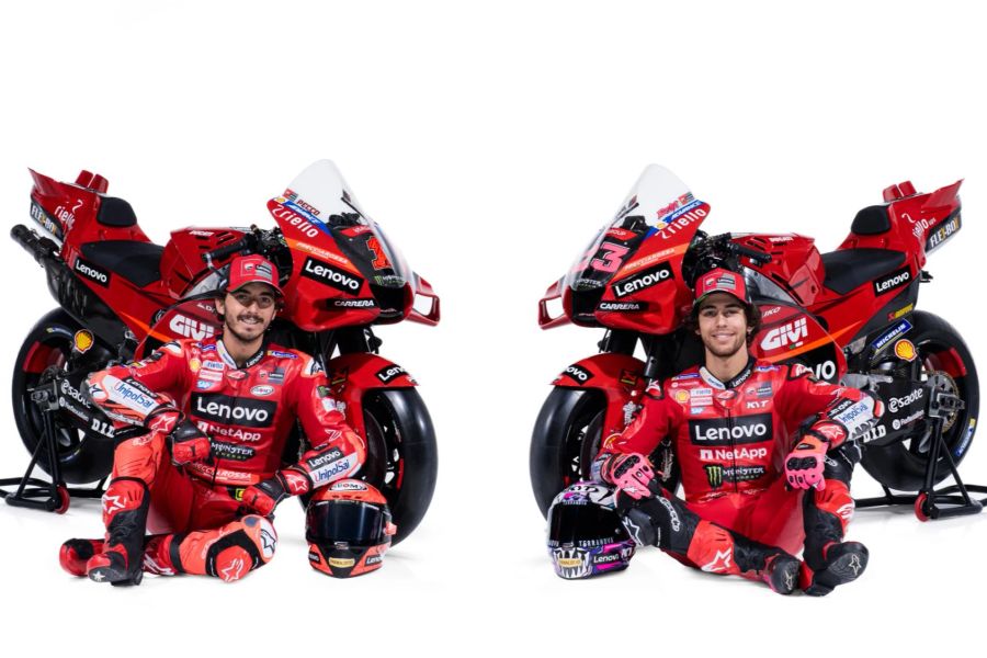 Pecco Bagnaia und Enea Bastianini bilden 2023 das Ducati-Werksteam in der MotoGP.