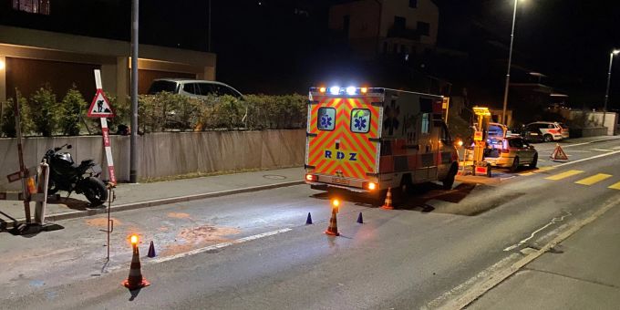 Motorradfahrer bei Selbstunfall verletzt Motorradfahrer bei Selbstunfall verletzt