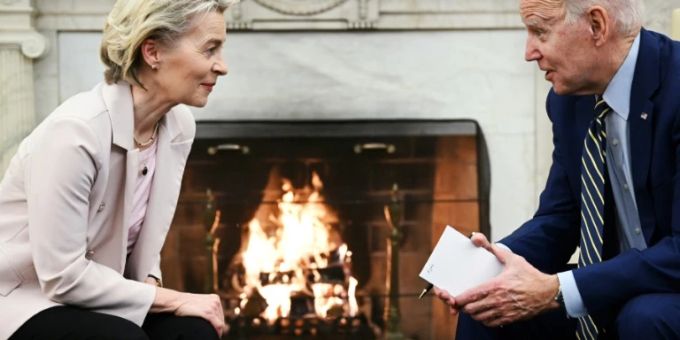Von der Leyen und Biden Von der Leyen und Biden