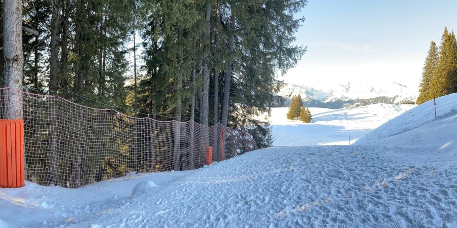 Unfallort im im Skigebiet Grüsch-Danusa