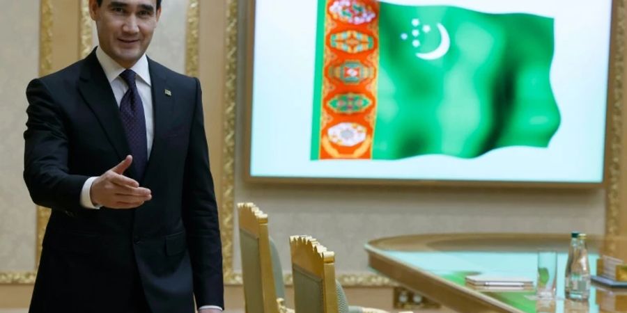 Turkmenistans Präsident Serdar Berdimuchamedow im Januar