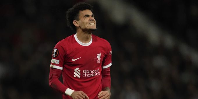 Luis Diaz im Einsatz für Liverpool. Luis Diaz Liverpool