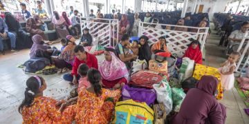 Passagiere in Bangladesch