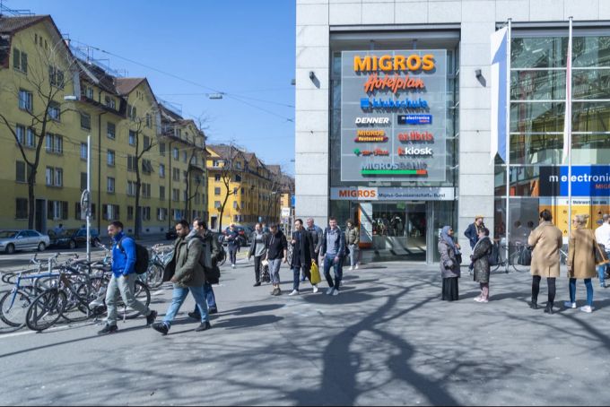Limmatplatz in Zürich: ein Standort der Migros. (Archivbild) Migros
