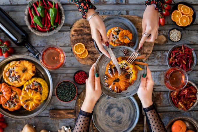 So geht Tierschutz an Weihnachten: Ein veganes Festmenü zubereiten. vegan Menu tierschutz
