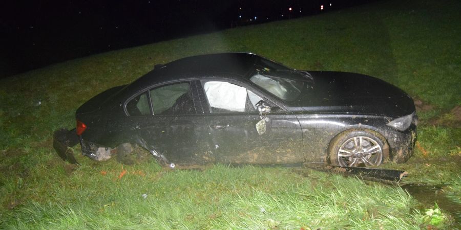 Schleuderunfall in Waldstatt.