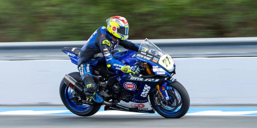 Dominique Aegerter (Yamaha) beim Jerez-Wochenende der Superbike-WM.