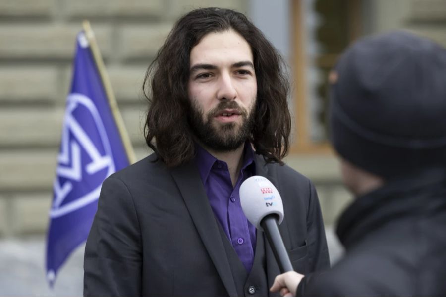 An der sogenannten «Trinationalen Demonstration für Frieden, Freiheit und Souveränität» wäre unter anderen auch «Mass-Voll»-Präsident Nicolas Rimoldi als Redner aufgetreten. (Archivbild)