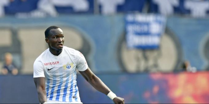 Raphael Dwamena im Trikot des FC Zürich im Jahr 2018. Raphael Dwamena