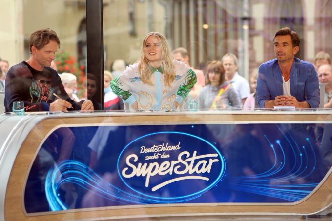 Die «DSDS»-Jury (v.l.): Toby Gad, Ilse DeLange und Schlagerstar Florian Silbereisen. DSDS Florian Silbereisen