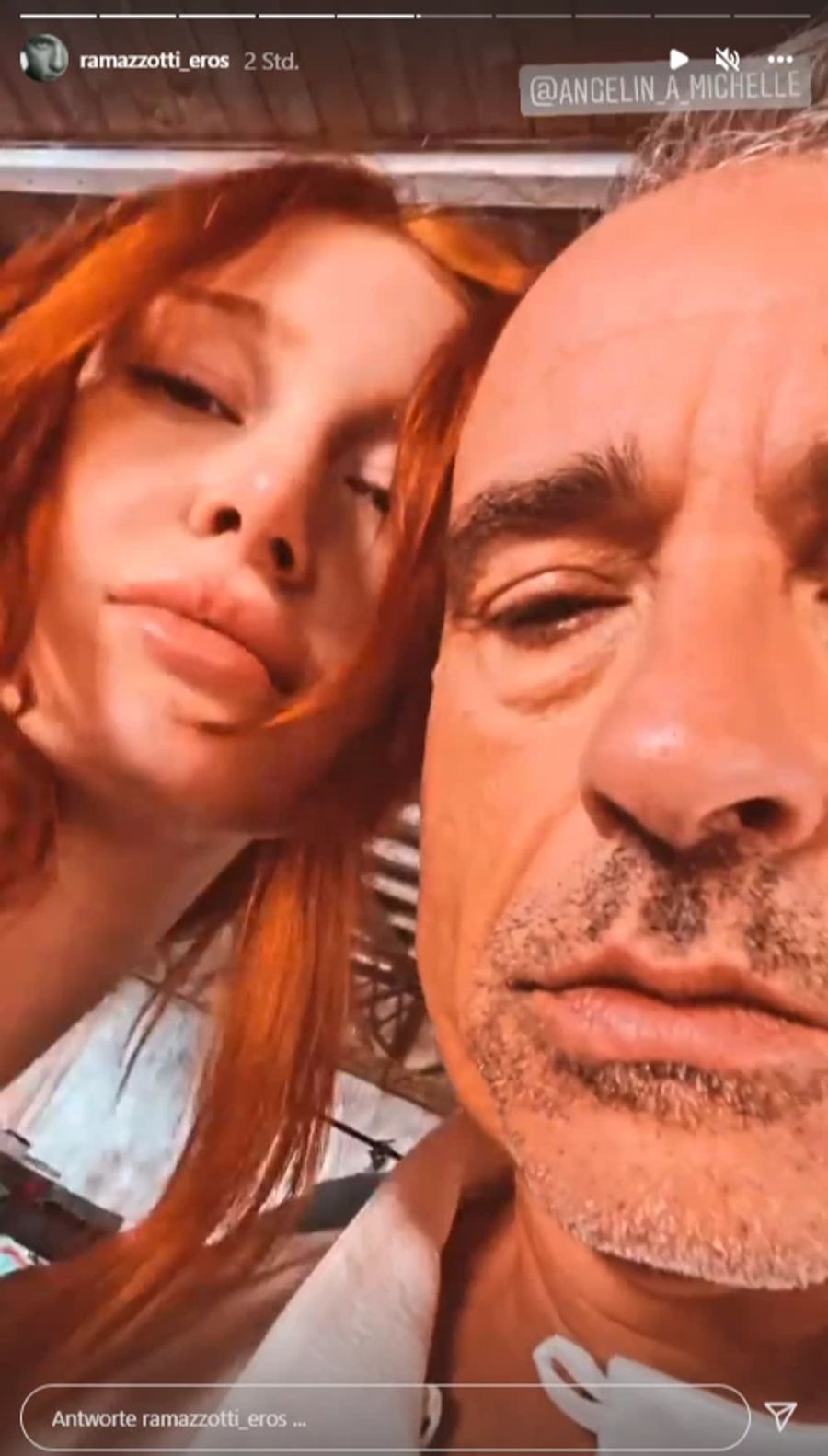 Mit dieser Beauty zeigt sich Eros Ramazotti auf Instagram.