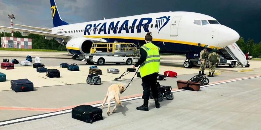 Ryanair-Maschine in Minsk