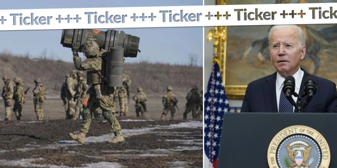 US-Sanktionen - Biden nennt Russlands Vorgehen «Beginn einer Invasion»