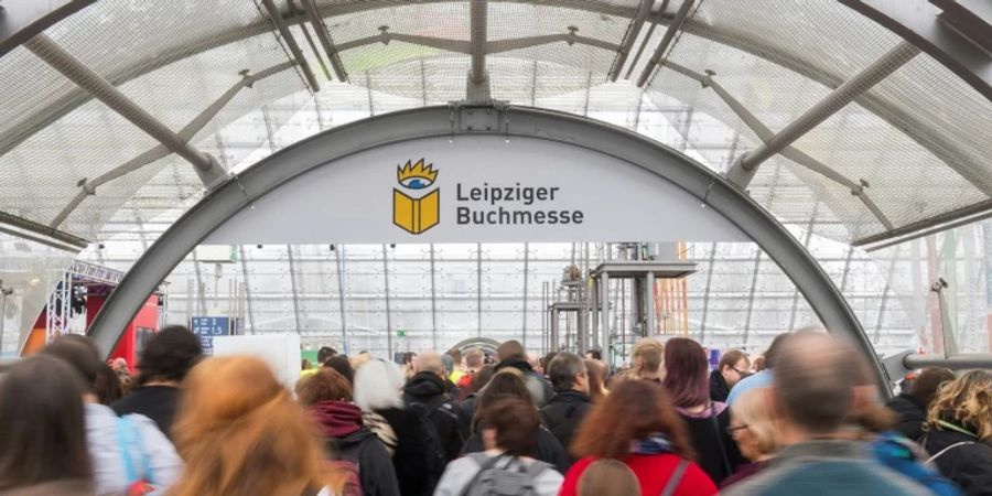 Besucher auf der Leipziger Buchmesse 2018