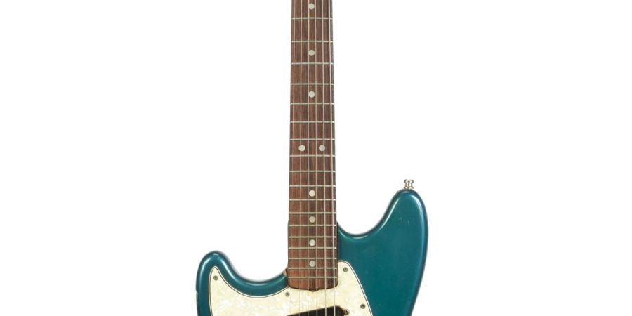 Kurt Cobains Fender Mustang Linkshänder-Gitarre soll versteigert werden.