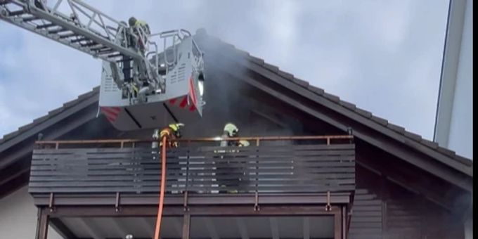 Die Einsatzkräfte konnten den Brand rasch löschen. Brand