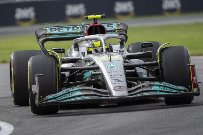 Lewis Hamilton (Mercedes) beim Training zum Kanada-GP der Formel 1. Lewis Hamilton Mercedes Kanada