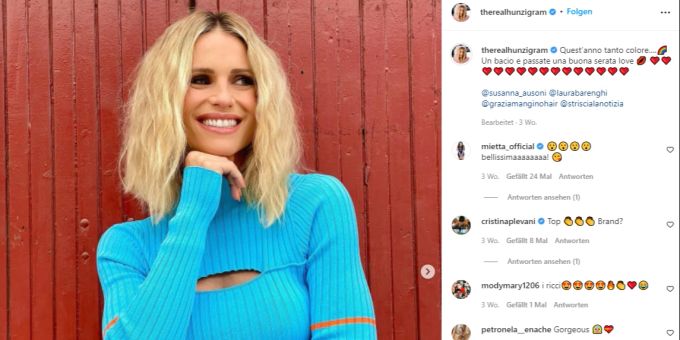 Ist es der schöne Dottore Giovanni Angiolini, der Michelle Hunziker ein Lächeln ins Gesicht zaubert. Michelle Hunziker