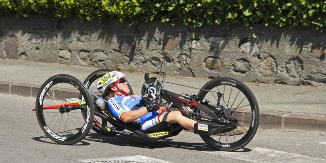 Paracycling Mann Strasse Sport Velo