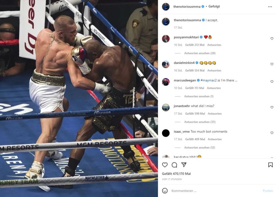 McGregor Mayweather Boxen