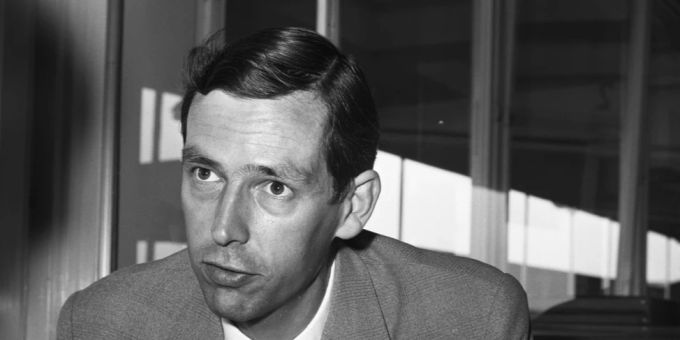 Portrait von Jacques Piccard, aufgenommen um 1960. jacques piccard