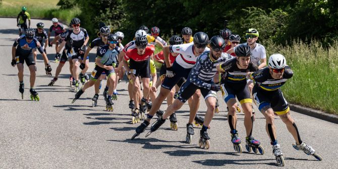 Menschen an der Swiss Skate Tour