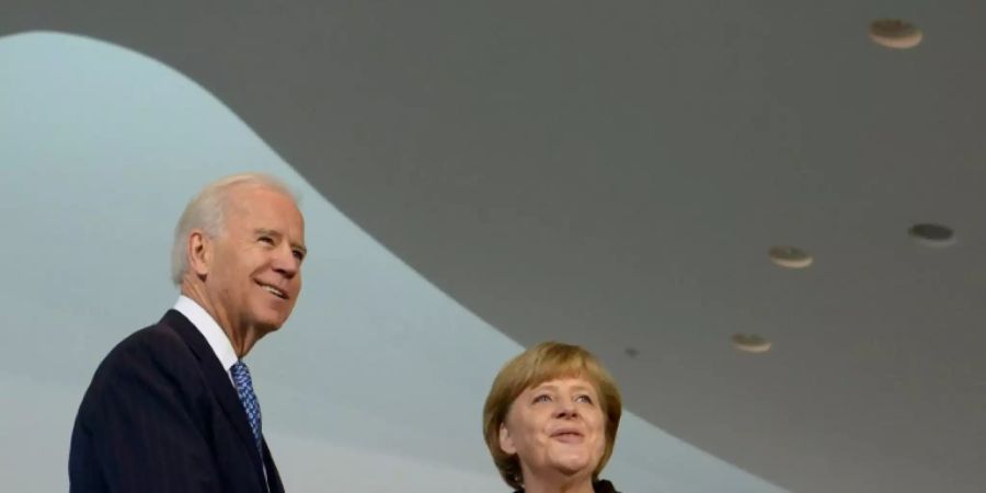 Merkel und Biden 2013 in Berlin