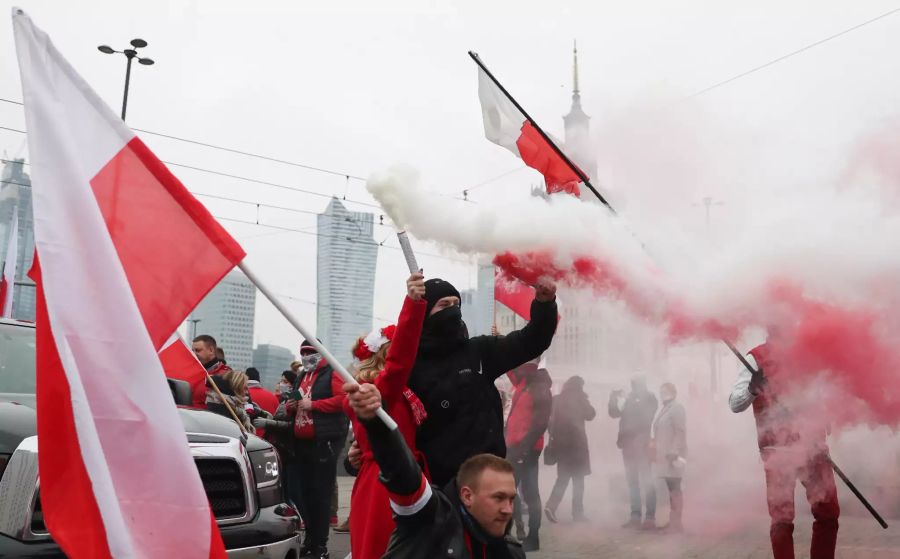 Unabhängigkeitstag in Warschau