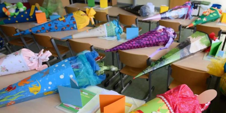 752.700 Schulanfänger sind im vergangenen Jahr in deutschen Schulen eingeschult worden. Foto: Robert Michael/dpa-Zentralbild/dpa