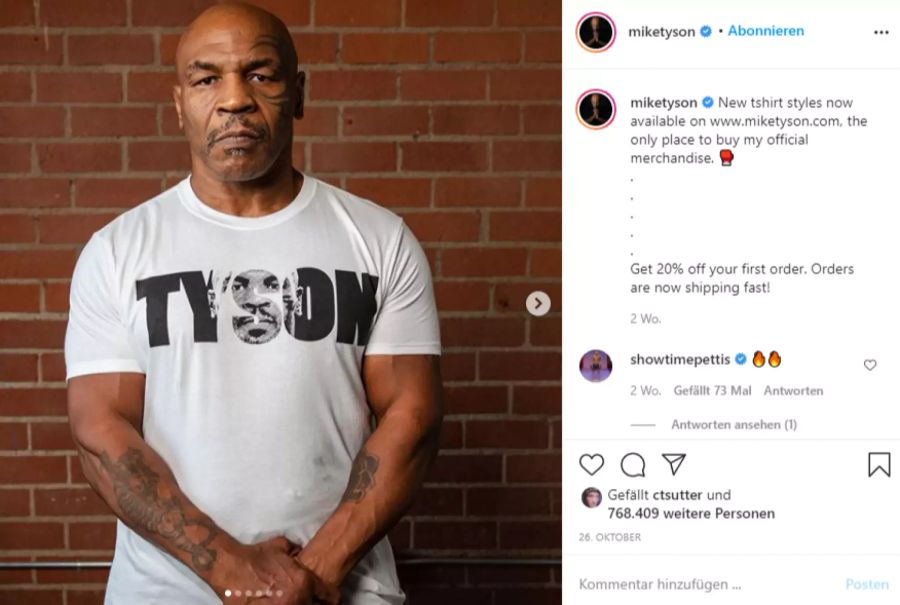 Mike Tyson will es jetzt nochmals wissen.