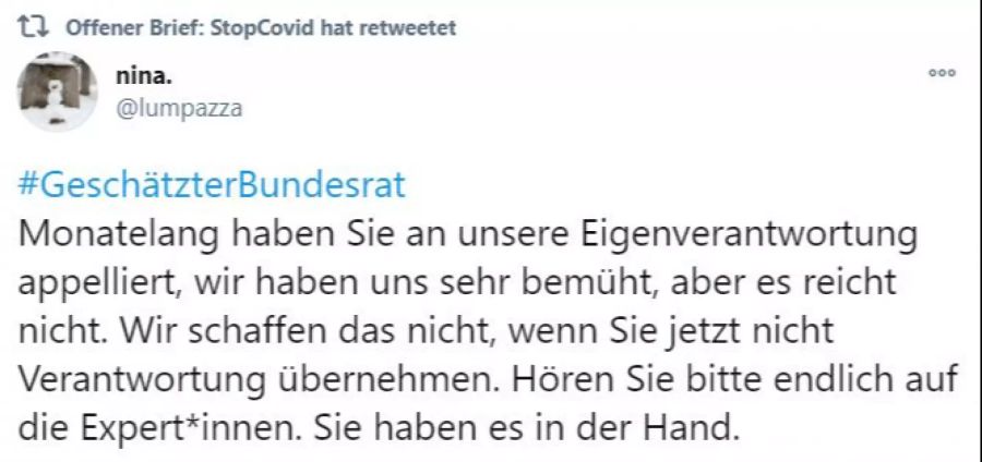 #GeschätzterBundesrat