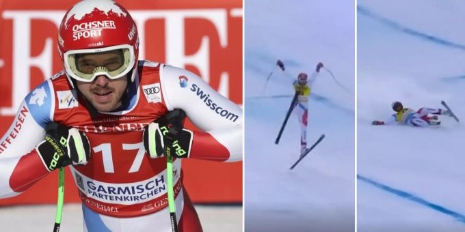Bormio-Abfahrt - Hier stürzen Janka und Weber an gleicher Stelle heftig