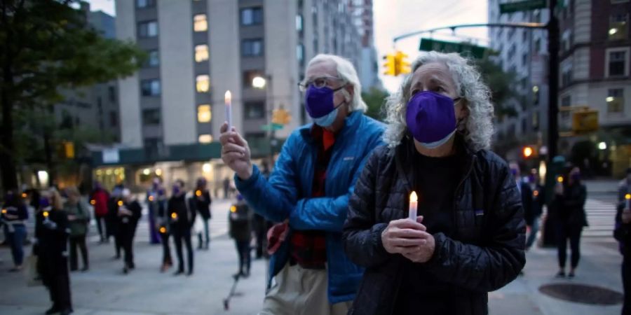 Trauerfeier für Corona-Opfer in New York