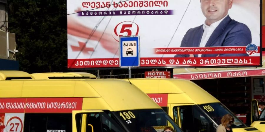 Wahlkampf in Georgien