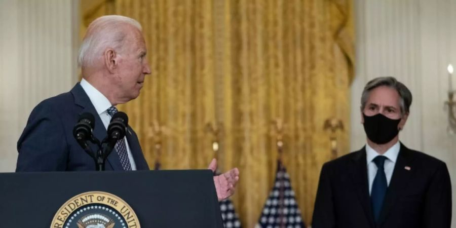 Präsident Biden (l.) und Aussenminister Blinken