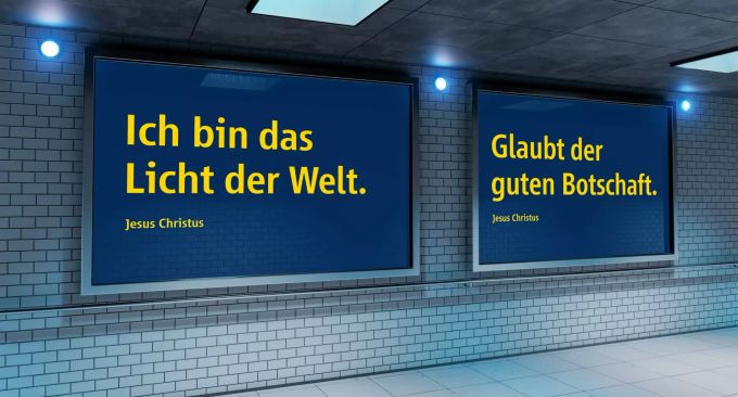 Ein Segen für die Schweiz: Plakate mit Wahrheiten aus der Bibel. Agentur C