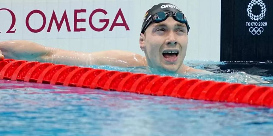 Henning Mühlleitner ist über 400 Meter Freistil auf den vierten Platz geschwommen. Foto: Michael Kappeler/dpa